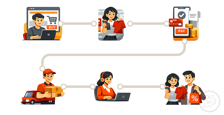 ขั้นตอนระบบที่ต้องทำให้การขายไหลลื่น